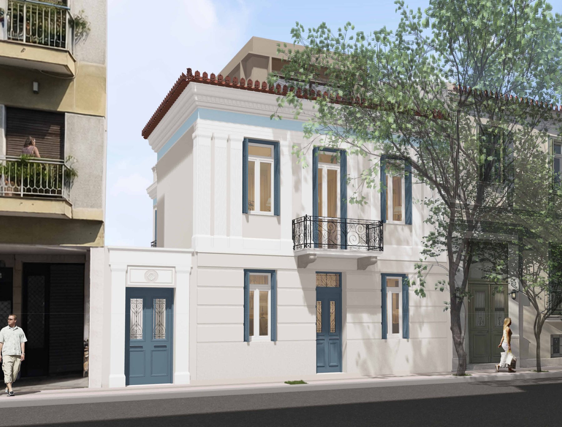 Design of the restored Kerameikos house